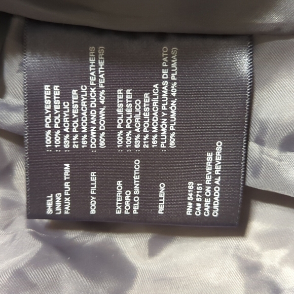 Kenneth Cole Reaction Womens Removable Hooded Faux-Fur Down Quilted Coat - Picture 8 of 8